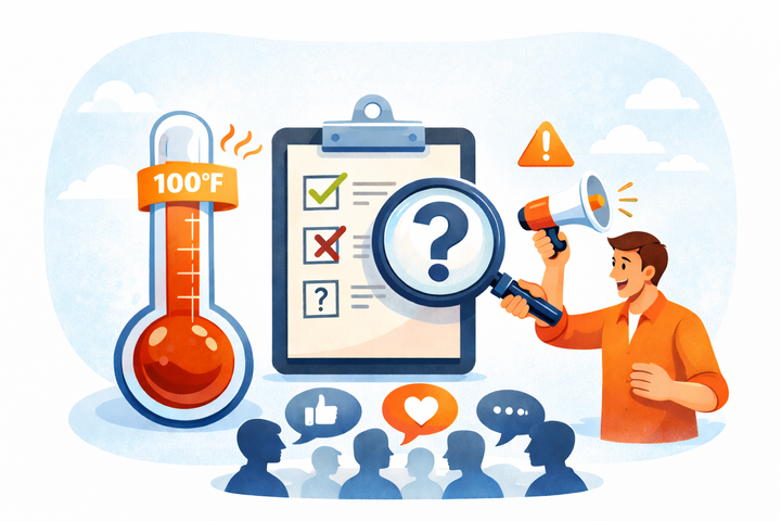 Prise de température